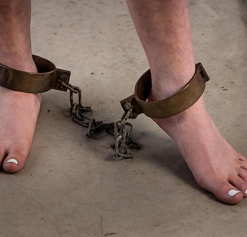Hand forged Ankle Shackles