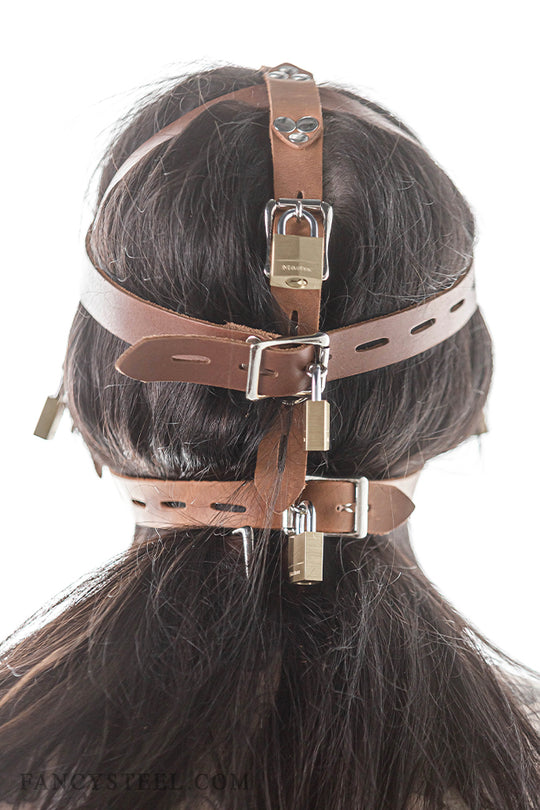 Fancy Leather Muzzle Head Harness