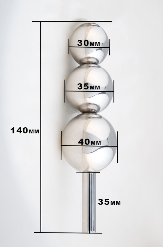 Unisex Large 3-Ball Plug
